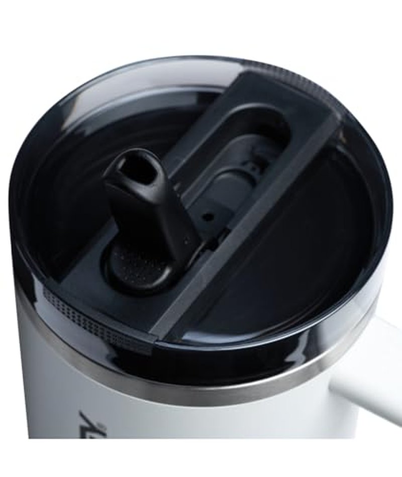 STANLEY Quencher ProTour Flip Straw Tumbler with Leakproof Lid 40 oz | Built-In Straw & Handle | Cupholder Compatible for Travel | Insulated Stainless Steel Cup | BPA-Free | Chalk