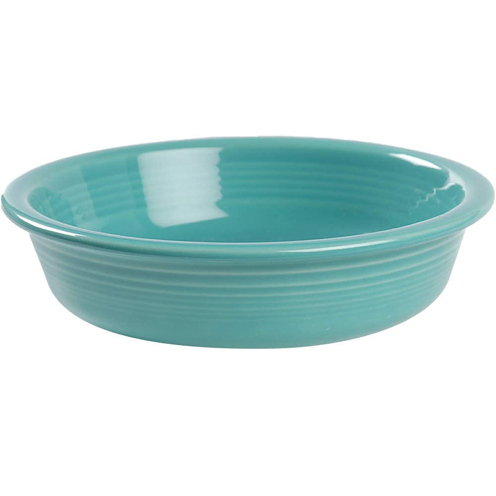 Fiesta® Classic Rim Cereal Bowl, 19oz (6.875") – Durable Ceramic, Lead-Free, Dishwasher/Microwave/Oven Safe – Made in USA Dinnerware - Turquoise