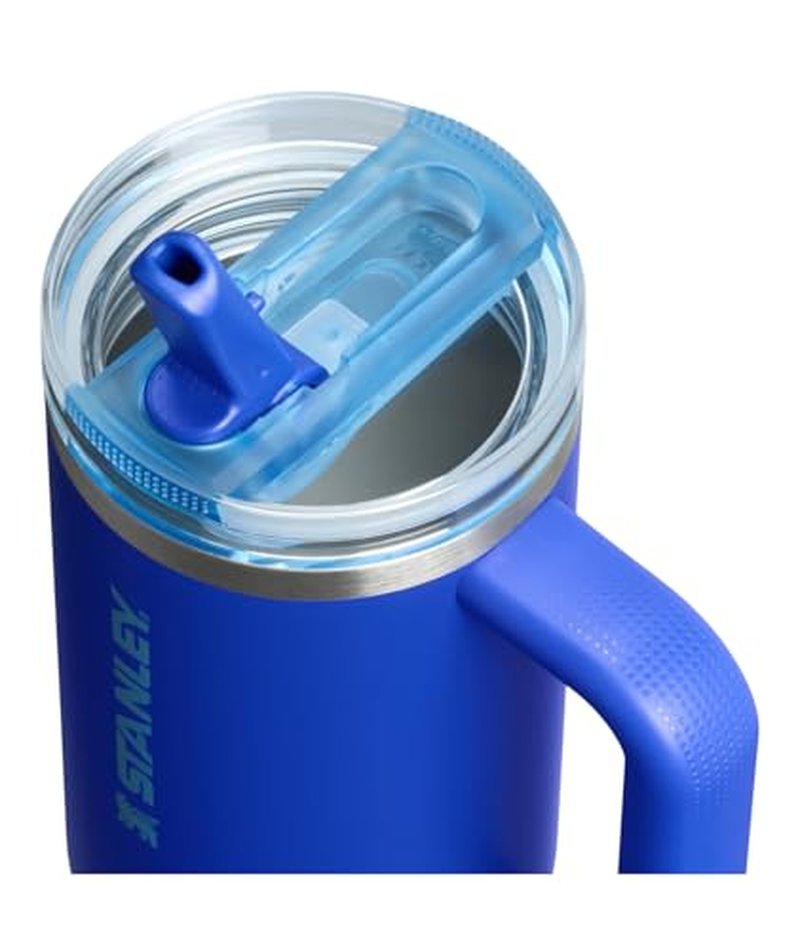 STANLEY Quencher ProTour Flip Straw Tumbler with Leakproof Lid 30 oz | Built-In Straw & Handle | Cupholder Compatible for Travel | Insulated Stainless Steel Cup | BPA-Free | Cobalt