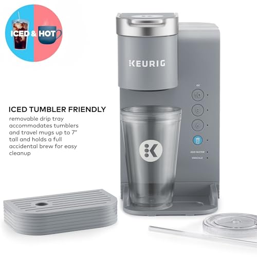 Keurig Iced & Hot Coffee Maker with 3 Cup Sizes, Removable Reservoir