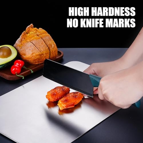 Zaucet 12" x 9" Titanium Cutting Board - Pure, Double-Sided, Non-Toxic Kitchen Chopping Surface