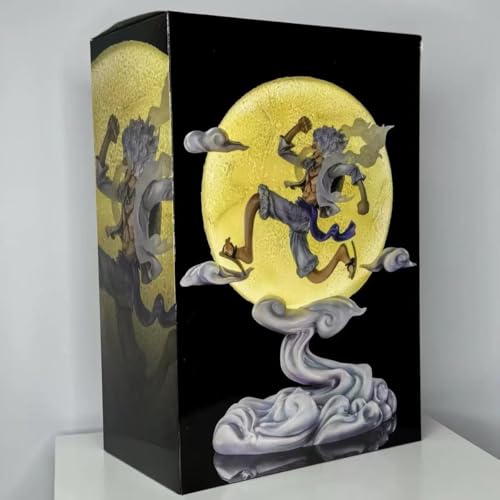 Light-Up Luffy One Piece Nika Form Collectible Figurine - Night Light for Home & Bedroom Decor
