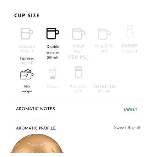 Bianco Doppio Double Espresso Coffee Pods - Rich Flavor | 10 Count Pack