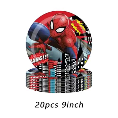 118 Pcs Spider Birthday Party Supplies Set with Banner, Plates, Cups, Napkins & Decorations