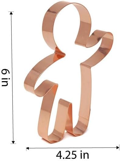 Gingerbread Boy Cookie Cutter - 6 Inch Handcrafted Dog Treat Mold by The Fussy Pup