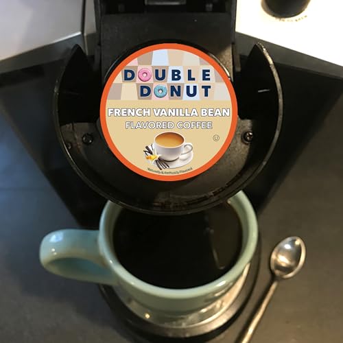 Double Donut French Vanilla Bean Coffee Pods | Medium Roast, 80 Count