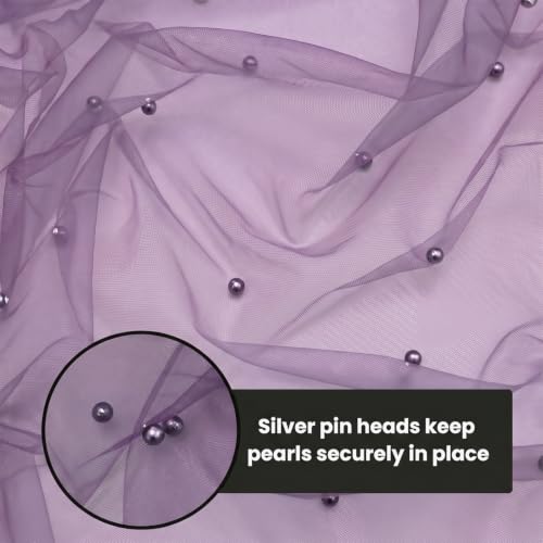 28" x 120" Purple Pearl Gauze Table Runner - Home Decor, Durable Polyester