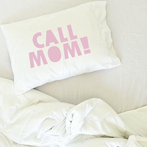 Personalized Pink Graduation Pillow Case - Call Mom Gift for College Dorm, Fits Standard/Queen