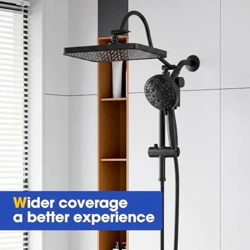 12" Filtered Shower Head with Handheld Rain Filters