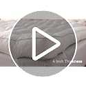 Queen Size 5 Inch Memory Foam Mattress Topper - Back Pain Relief, White - Variation of THIS listing