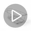 CATERPAX 12 Pack Commercial Steel Chafing Racks for Buffet & Catering