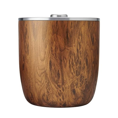 Stainless Steel Ice Bucket XL 100oz with Lid & Scoop - Keeps Ice Cold 60 Hours