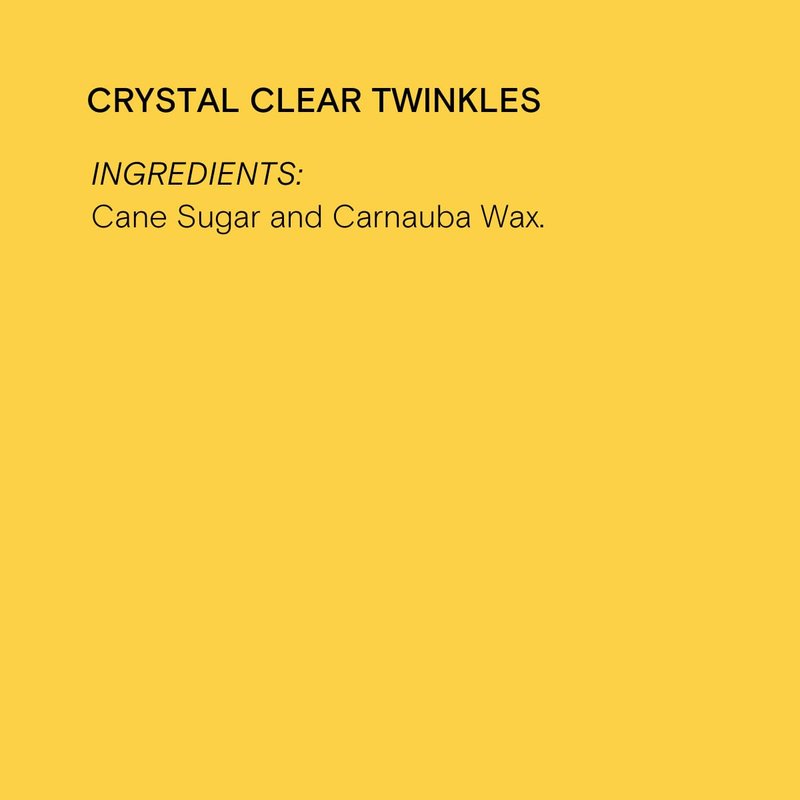 Supernatural Twinkles White Sanding Sugar Sprinkles, Crystal Clear, Non-GMO, Vegan, 3oz, Made in USA