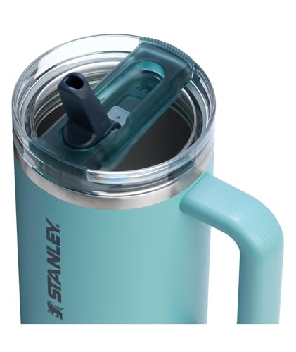 STANLEY Quencher ProTour Flip Straw Tumbler with Leakproof Lid 40 oz | Built-In Straw and Handle | Cup Holder Compatible for Travel | Insulated Stainless Steel Cup | BPA-Free | Agave