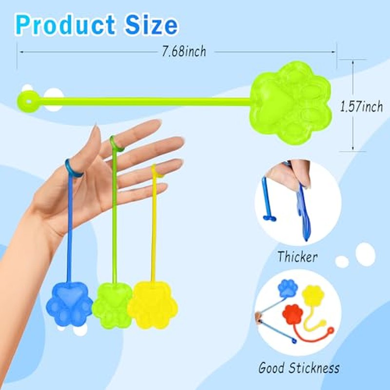 Sticky Hands Bulk 36 PCS Tractor Car Party Favors for Kids Tractors Shape Stretchy Sticky Hand Toy Goodie Bag Stuffers Fillers Treasure Box Toys for Classroom Prizes Carnival Birthday Party Supplies