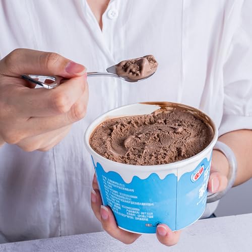 Stainless Steel Dessert Spoon Set - 4 Pcs Ice Cream & Fruit Spoons