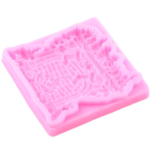 Christmas Fireplace Fondant Mold - Silicone Candy & Cake Decorating, Style J