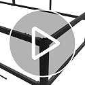 Queen Box Spring 9 Inch Heavy Duty Metal Support Frame Noise-Free Easy Assembly