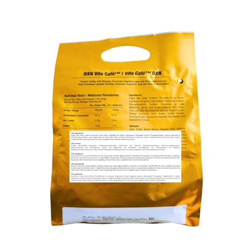 Vita Cafe 6-in-1 Instant Coffee Mix Pack of 20 - Healthy Beverage Blend