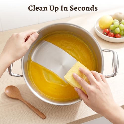 Ptaciow 7 Quart Titanium Soup Pot - Healthy Non-Stick Cooking, Even Heating
