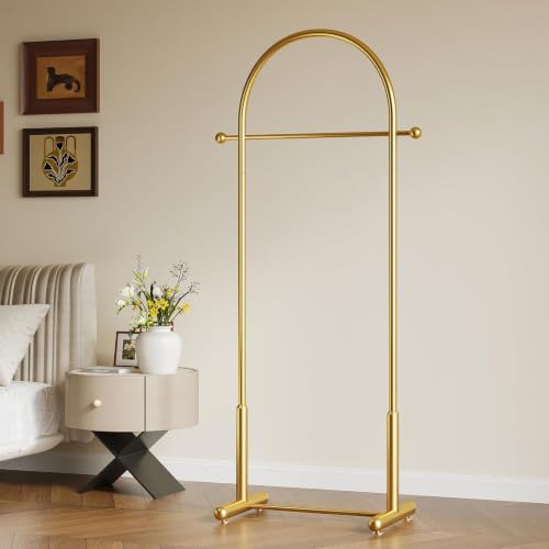 Gold Arch Clothing Rack - Freestanding Metal Garment Rack for Home & Store