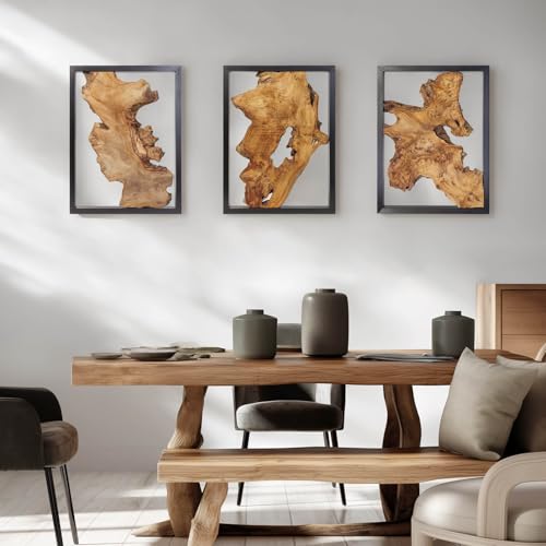 Irregular Natural Wood Wall Decor - Handcrafted Rustic Home Art - NAHARO