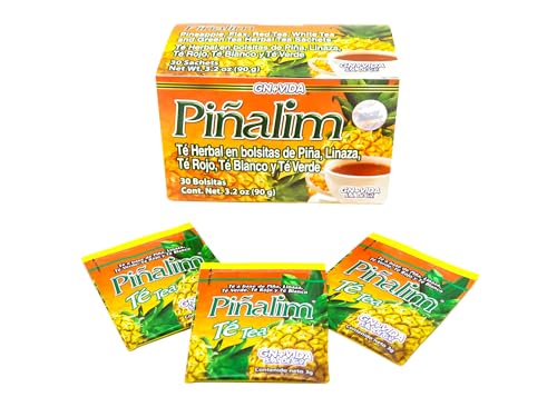 Pinalim Tea 180-Day Supply - Caffeine-Free Pineapple & Herbal Tea Blend