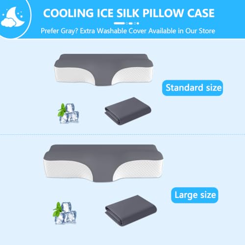 Ergo Cervical Neck Pillow for Pain & Sleep Apnea Snoring Relief, Side