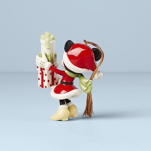 Lenox Minnie 2023 Ornament - Christmas Holiday Decor, Gold Accented Porcelain Christmas Tree Decoration, Party-Ready Minnie Mouse Figurine