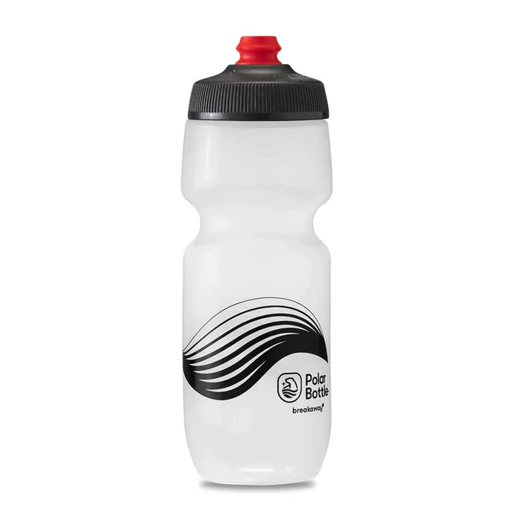 Polar Bottle Breakaway Single Wall 24oz Wave White/Silver 2-pack