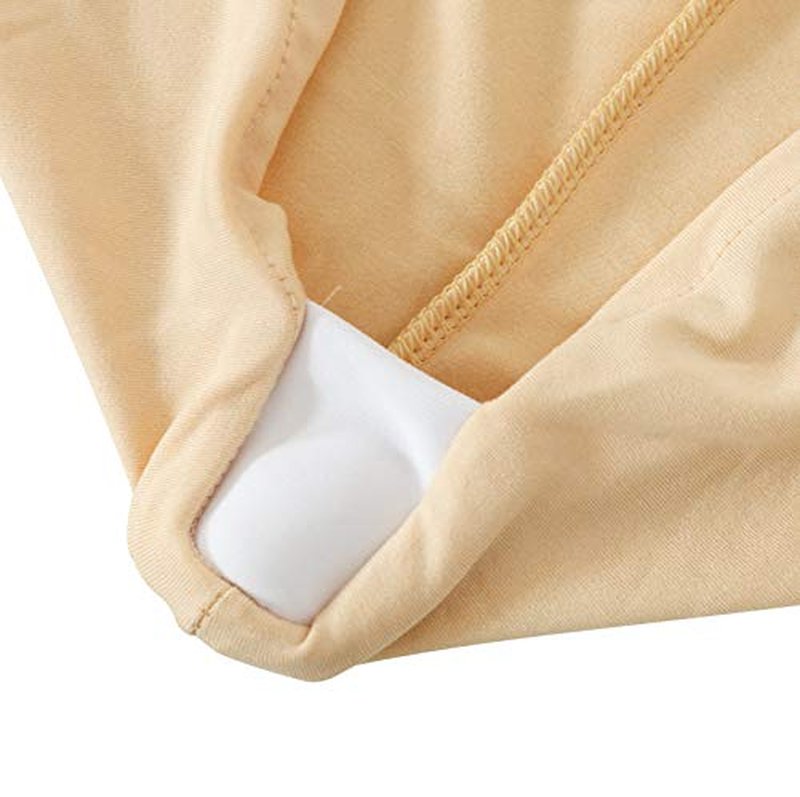 Obstal 6ft Stretch Spandex Table Cover for Standard Folding Tables - Universal Rectangular Fitted Tablecloth Protector for Party (Champagne, 72 Length x 30 Width x 30 Height Inches)