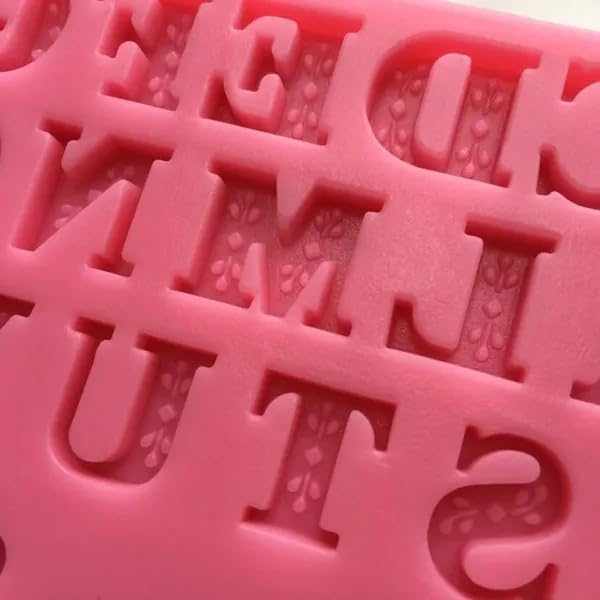 Silicone Alphabet Letter Mold - Mini Comma & Exclamation Cake Decorating Tool for Fondant & Gum Paste