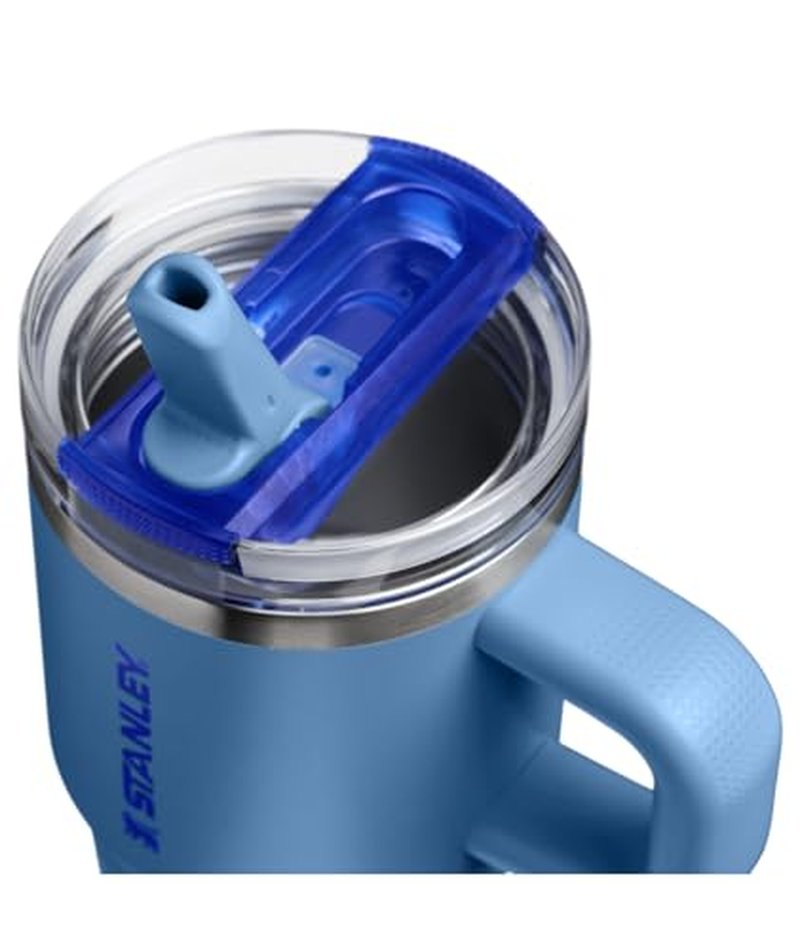 STANLEY Quencher ProTour Flip Straw Tumbler with Leakproof Lid 20 oz | Built-In Straw & Handle | Cupholder Compatible for Travel | Insulated Stainless Steel Cup | BPA-Free | Blue Sky