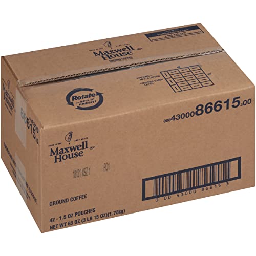 Maxwell House Medium Roast Ground Coffee Pack of 42, 1.5 oz Packets