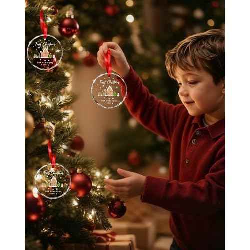 House Warming Gifts New Home, Our First Christmas in Our New Home Ornaments, Housewarming Gifts 2025 for Women Men Homeowner, New Apartment Essentials