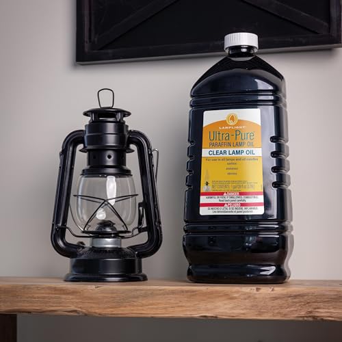 Lamplight Ultra-Pure 128 oz Liquid Paraffin Lamp Oil - Clear, Sootless & Smokeless Indoor Fuel