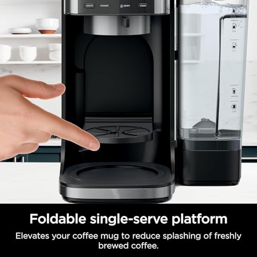 Dual Brew Coffee Maker with Hot & Iced Options, 60oz Removable Reservoir