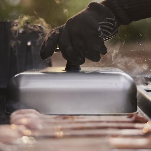 Weber Stainless Steel Griddle Basting Dome - Covers 4 Burgers, 10x10 inch