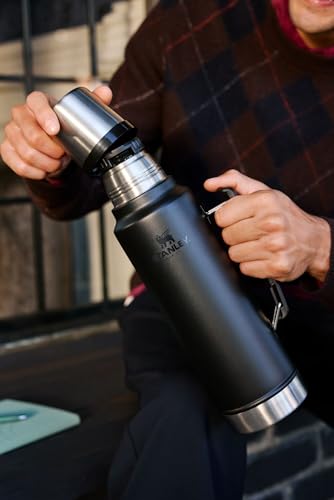 Dijon 48oz Stanley Classic Vacuum Bottle - Wide Mouth Insulated Thermos with Leakproof Cup Lid