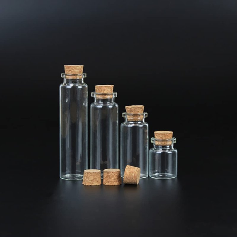 40Pcs Cork Stoppers 8 Sizes Wooden Tapered Cork Plugs, Wooden Tapered Wine Bottle Stoppers Replacement Corks for Wine Beer Bottle Crafts