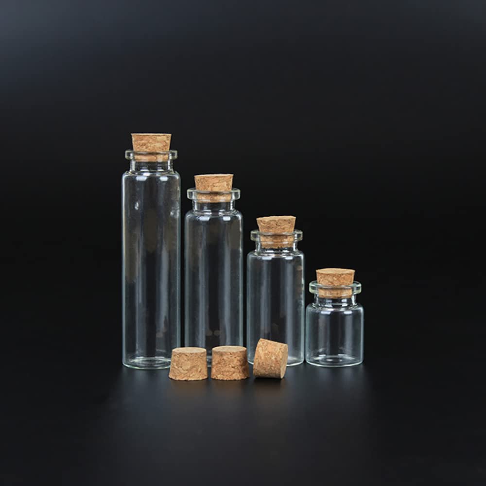 40Pcs Cork Stoppers 8 Sizes Wooden Tapered Cork Plugs, Wooden Tapered Wine Bottle Stoppers Replacement Corks for Wine Beer Bottle Crafts