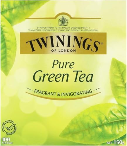 Twinings Green Tea Bags - All-Natural, Pure Flavor - 100 Count Pack
