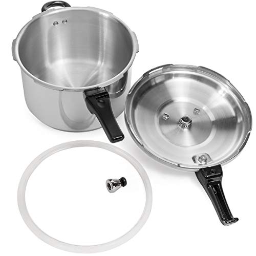 Stark USA 6.0 Qt Pressure Cooker Pot with Release Valve for Gas & Induction Stoves