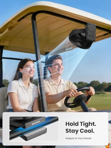 Rechargeable 8-Inch Clip-On Desk Fan with 10000mAh Battery and 360° Adjustment for Camping and Outdoor Use
