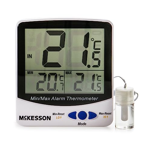 Digital Refrigerator & Freezer Thermometer with Triple Display, Large Screen