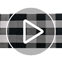Preboun Black and White Cloth Napkins Set of 12 with Wooden Rings - 18x18 Inch Holiday Table Decor