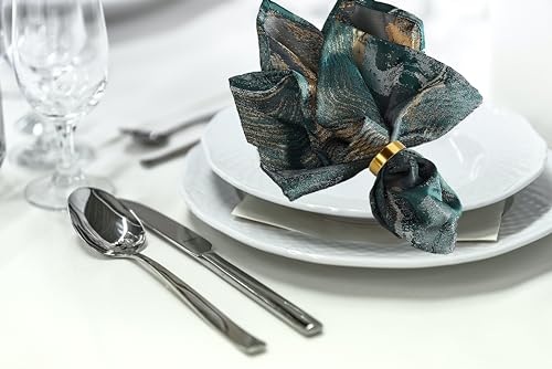 GERILKAI Gold Napkin Rings 80 Pcs Stainless Steel Round 4cm – 80 Gold Round