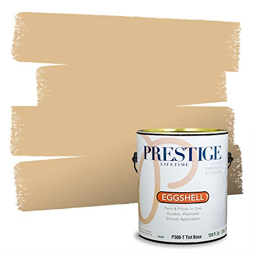PRESTIGE Paints Interior Paint and Primer In One, 1-Gallon, Eggshell, Comparable Match of Sherwin Williams* Blonde*