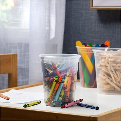 32 oz. Food Storage Containers Bulk Pack - 240-Count Airtight Food Containers