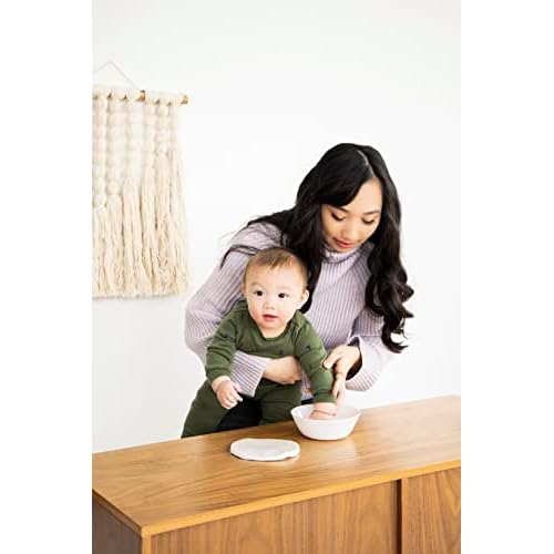 Tiny Ideas Baby's Handprint or Footprint Christmas Ornament, Easy No-Bake Keepsake Kit, Creative Holiday Gift for New and Expecting Parents, Clay